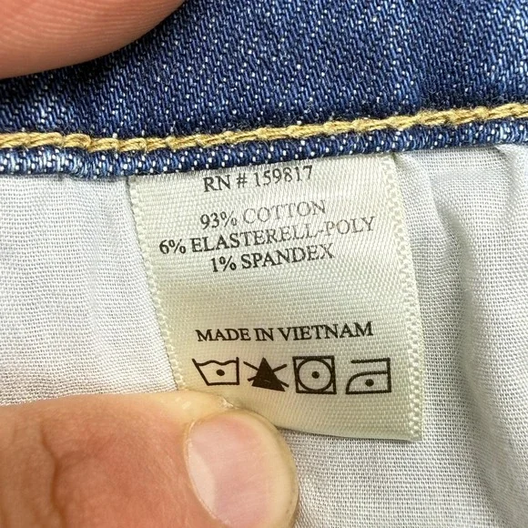 Altar'd State Jeans Womens 26 Blue High Rise Distressed Straight Raw Hem Denim - Picture 10 of 11